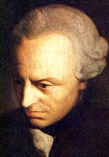 Immanuel Kant painted portrait