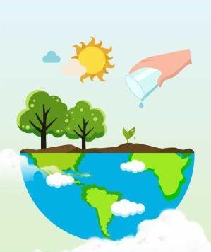 tree-environmental-leaflet-background-material-